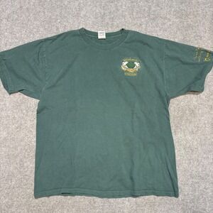 Fruit of the Loom Memorial Stadium Embroidered Tee Green Mens XL Vintage Style